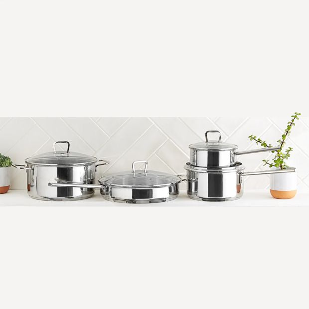 Stainless Steel Casserole, 24cm - Anko