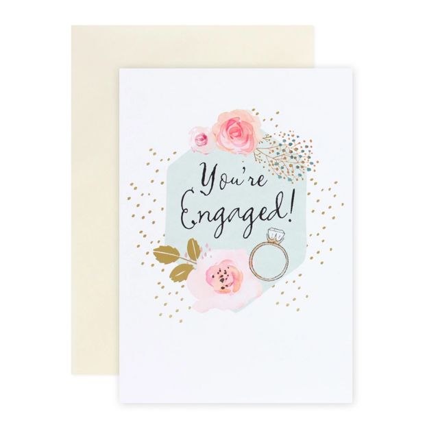 Connections from Hallmark Engagement Card - Stylish Roses