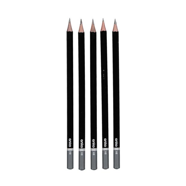 HB Pencils, 5 Pack - Anko