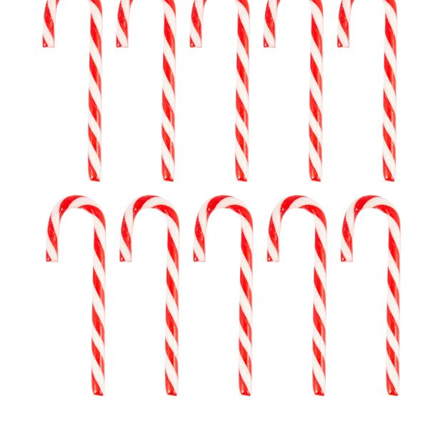10 Pack Peppermint Flavour Candy Canes 150g