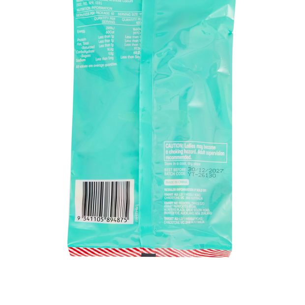 10 Pack Fruit Flavour Candy Cane 150g
