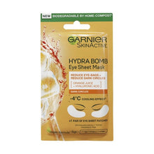 Garnier SkinActive Hydra Bomb Eye Sheet Mask 6g - Orange Juice & Hyaluronic Acid