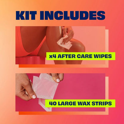 Nair Large Wax Strips - 40 pack