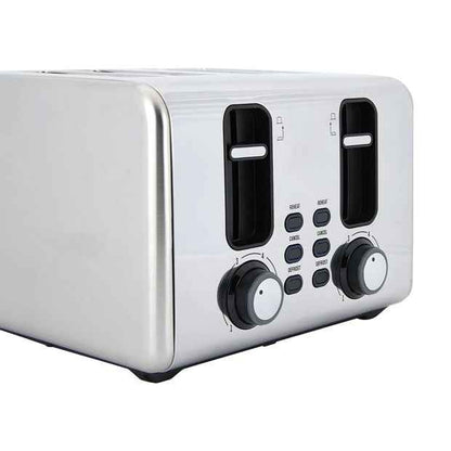 4 Slice Stainless Steel Toaster - Anko