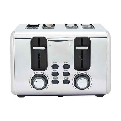 4 Slice Stainless Steel Toaster - Anko