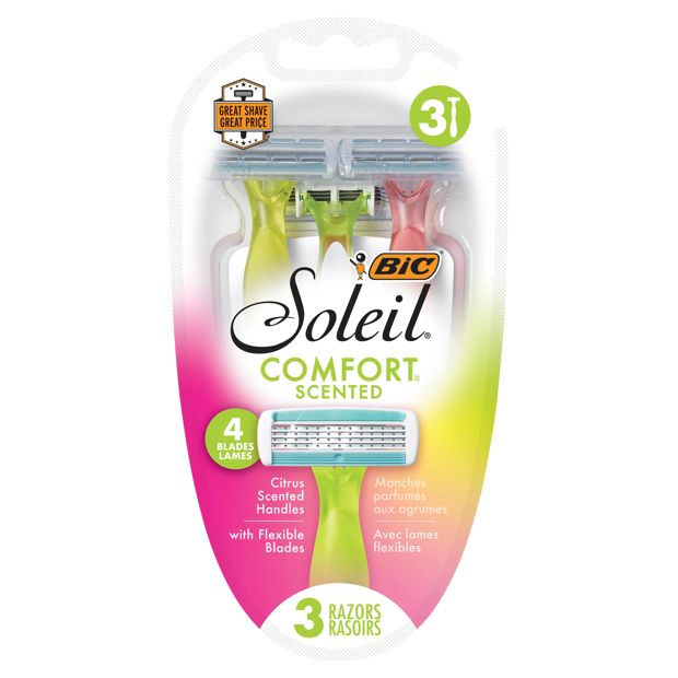 3 Pack BIC Soleil Comfort Scented Razors