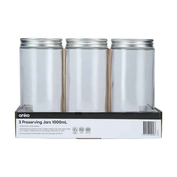 Preserving Jars, 3 Pack - Anko