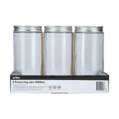 Preserving Jars, 3 Pack - Anko