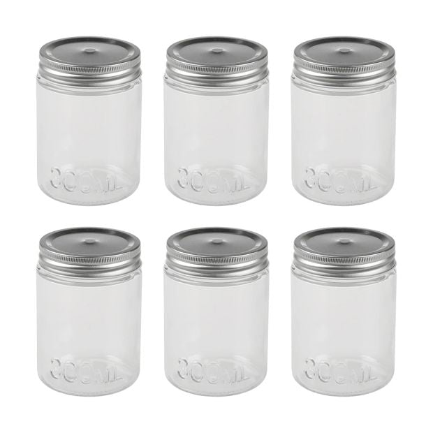 6 Preserving Jars, 300ml - Anko