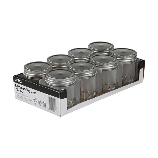8 Preserving Jars - Anko