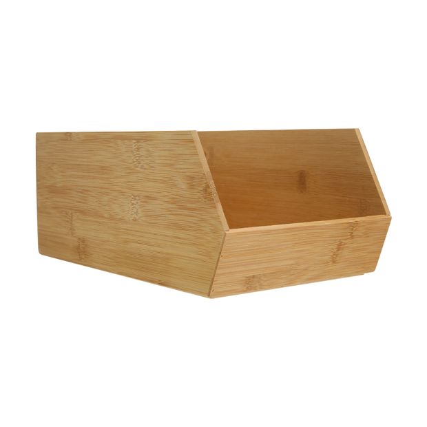 Bamboo Stackable Large Basket - Anko