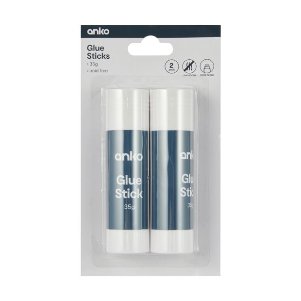 2 Pack Glue Sticks - Anko