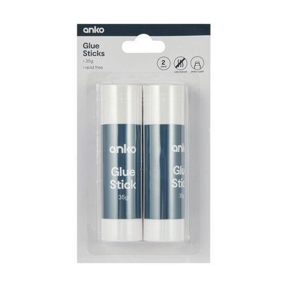 2 Pack Glue Sticks - Anko
