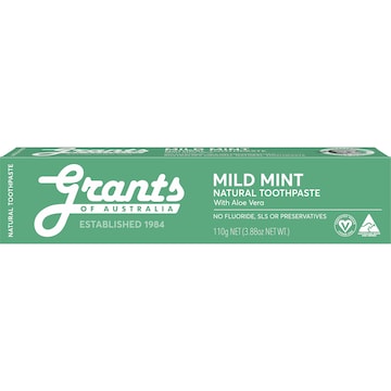 Grants Of Australia Toothpaste Mild Mint 110g