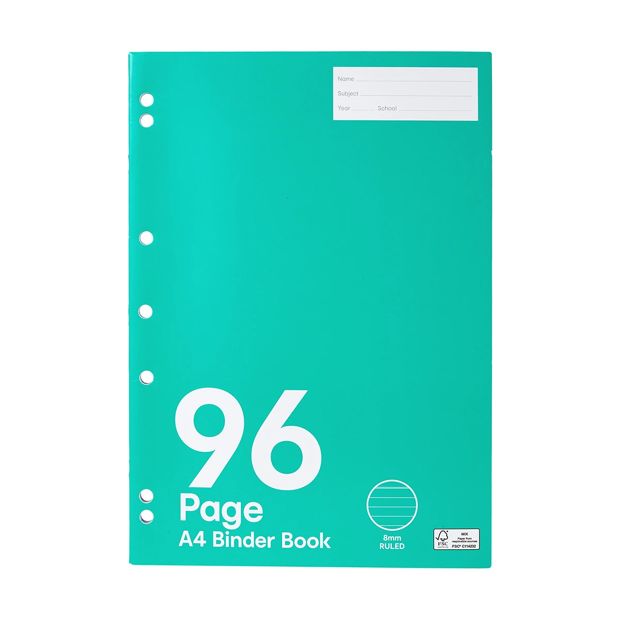 A4 Binder Book, 96 Pages - Anko