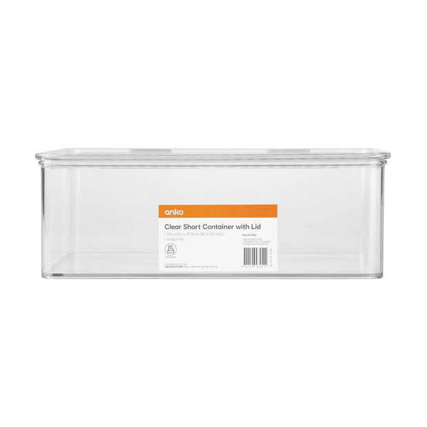 Short Clear Container - Anko