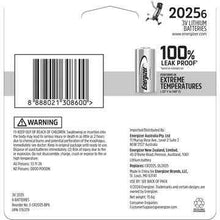 Energizer 2025 CR2025 Lithium Coin Battery 6 pack