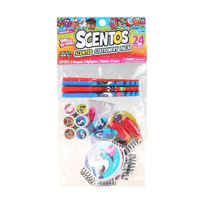 Scentos Scented Stationery Pack - 24 Pieces