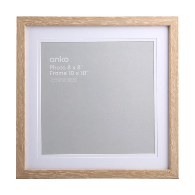 Photo Frame 8" x 8", Natural - Anko
