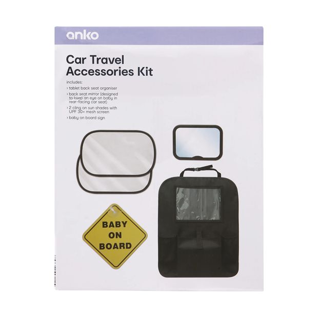 Car Travel Accessories Kit  - Anko