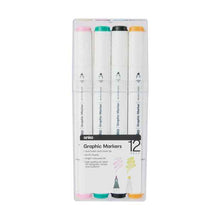 Dual-Tip Graphic Markers, 12 Pack - Anko