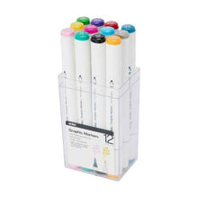 Dual-Tip Graphic Markers, 12 Pack - Anko