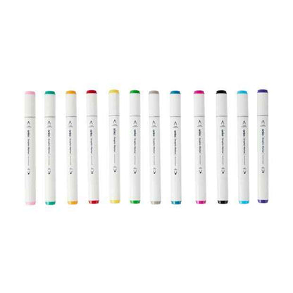 Dual-Tip Graphic Markers, 12 Pack - Anko