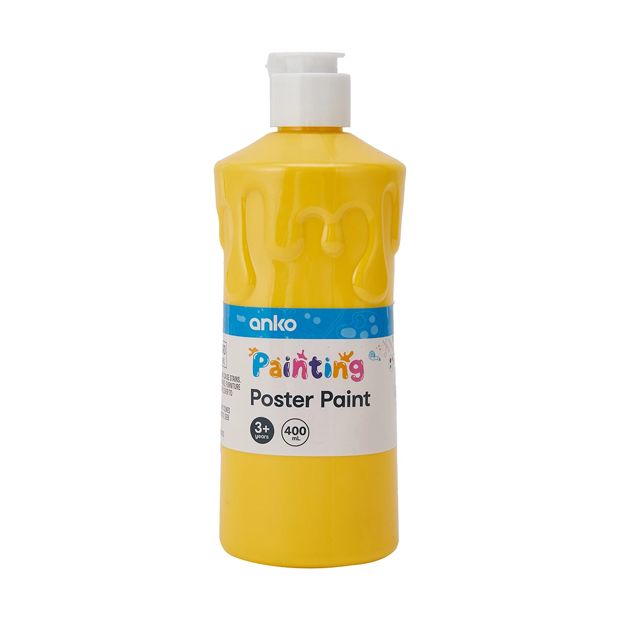 Poster Paint, Yellow - Anko