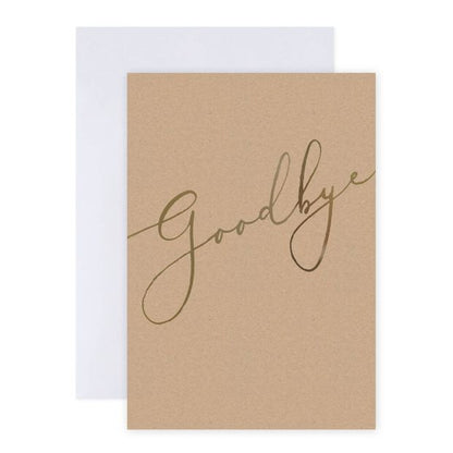 Hallmark Midi Colossal Goodbye Greeting Card - Gold Script