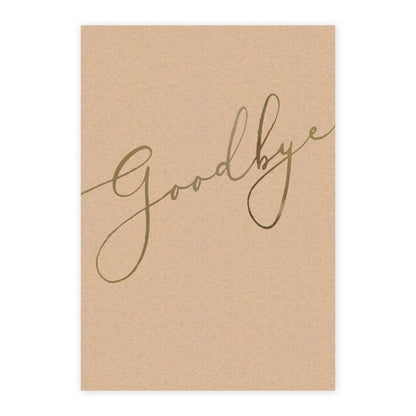 Hallmark Midi Colossal Goodbye Greeting Card - Gold Script