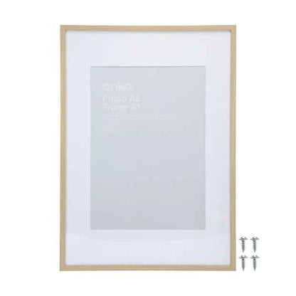 A1 Poster Frame with Oak Finish