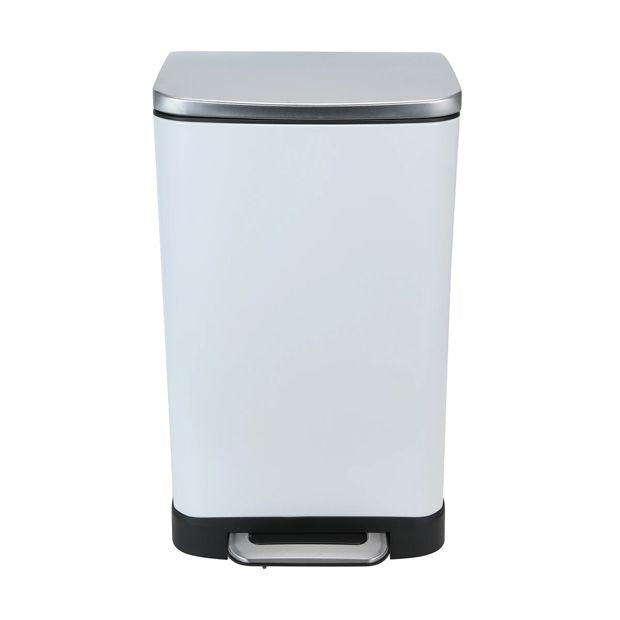White Rectangular Bin, 30L - Anko