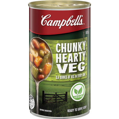 Campbell's Chunky Hearty Veg Soup 505g