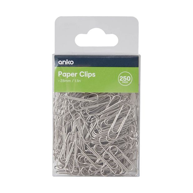Paper Clips, 250 Pack - Anko