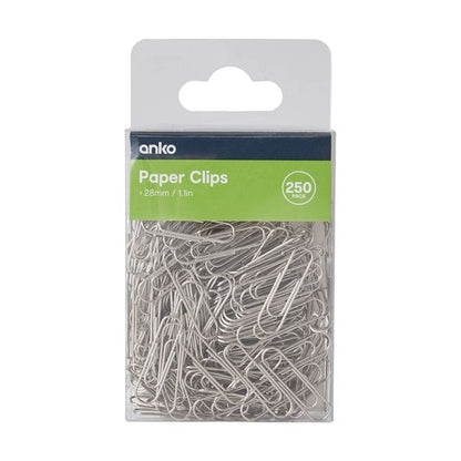 Paper Clips, 250 Pack - Anko