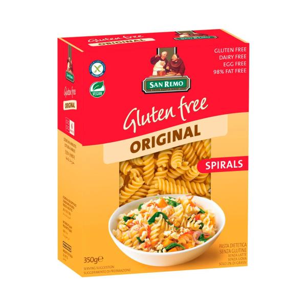SAN REMO GLUTEN FREE PASTA:SPIRAL:GLUTEN FREE:350 GRAM