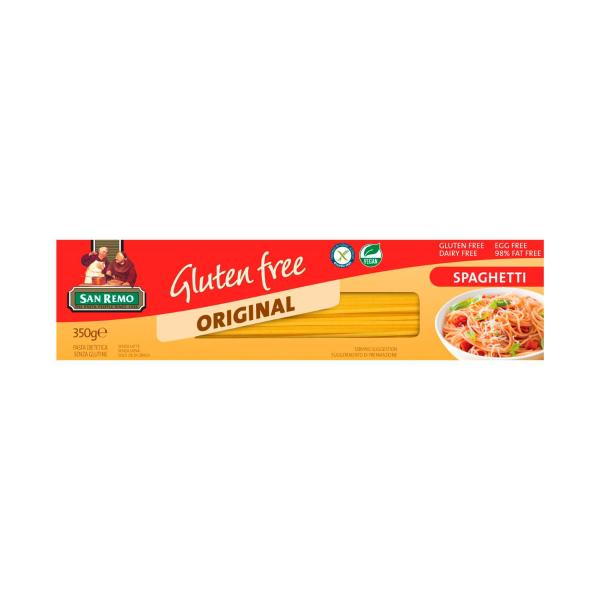 SAN REMO GLUTEN FREE PASTA:SPAGHETTI:GLUTEN FREE:350 GRAM