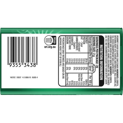 Wrigley's Eclipse Spearmint Tin - 40g