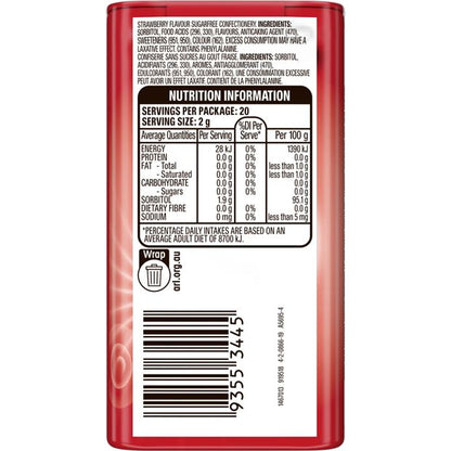 Wrigley's Eclipse Strawberry Mints Tin - 40g