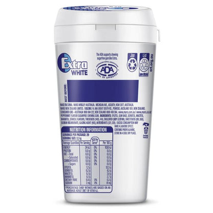 Wrigley's Extra White Peppermint Soft Chew Gum Bottle - 67g