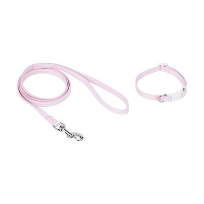 Puppy Collar & Lead, Pink - Anko