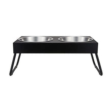 Extra Large Twin Elevated Folding Pet Bowl - Anko