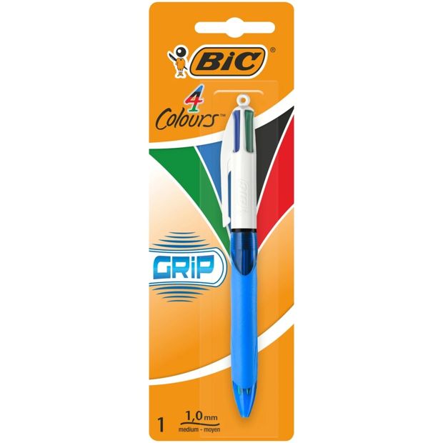 BIC Grip Ball Pen - 4 Colours
