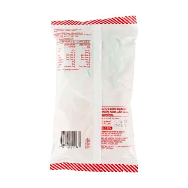 20 Pack Mini Candy Canes 100g
