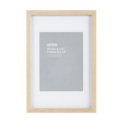 Photo Frame 6" x 8", Natural - Anko
