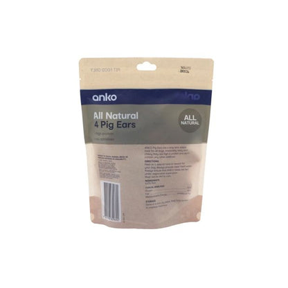 Pet Treat Pig Ears, 4 Pack - Anko