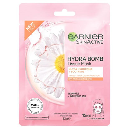 Garnier SkinActive Hydra Bomb Tissue Mask 32g - Chamomile & Hyaluronic Acid