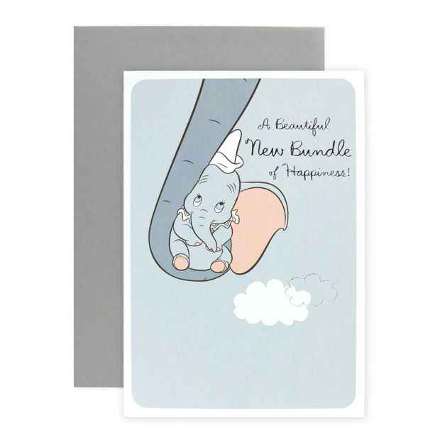 Connections from Hallmark Disney Dumbo New Baby Card - New Bundle