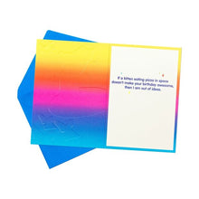 Hallmark Birthday Card - Space Cat Pizza