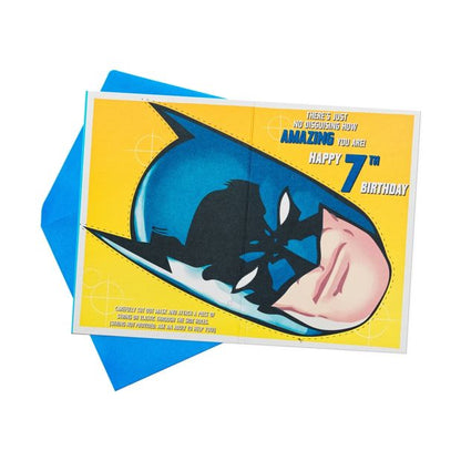 Hallmark Birthday Card for Kids - Batman with Cut-out Mask